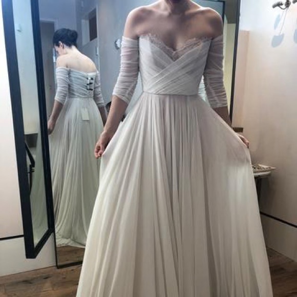 COPY - BHLDN | Wtoo by Watters | Miles | Wedding Gown | Size 4 - Picture 3 of 6